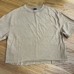 Wild Fable Beige Short Sleeve Top